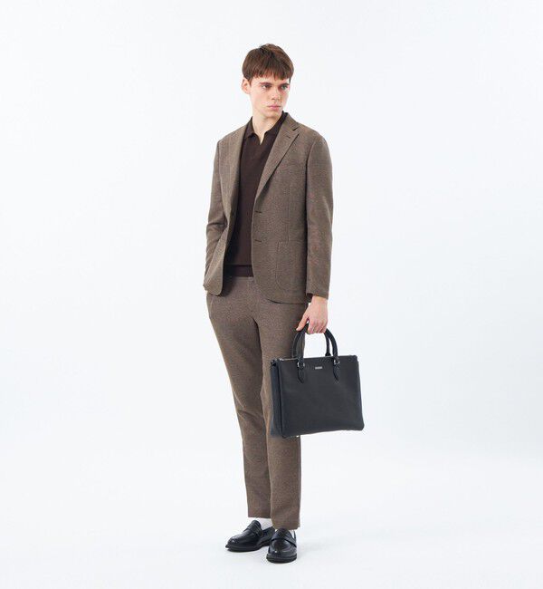 MACKINTOSH PHILOSOPHY「テーラードジャージーパンツ 杢カラミストレッチ」|スラックス|