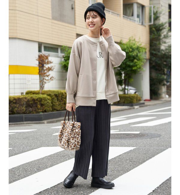 ikka「【親子コーデ】スエードライクプリーツワイドパンツ」|その他|