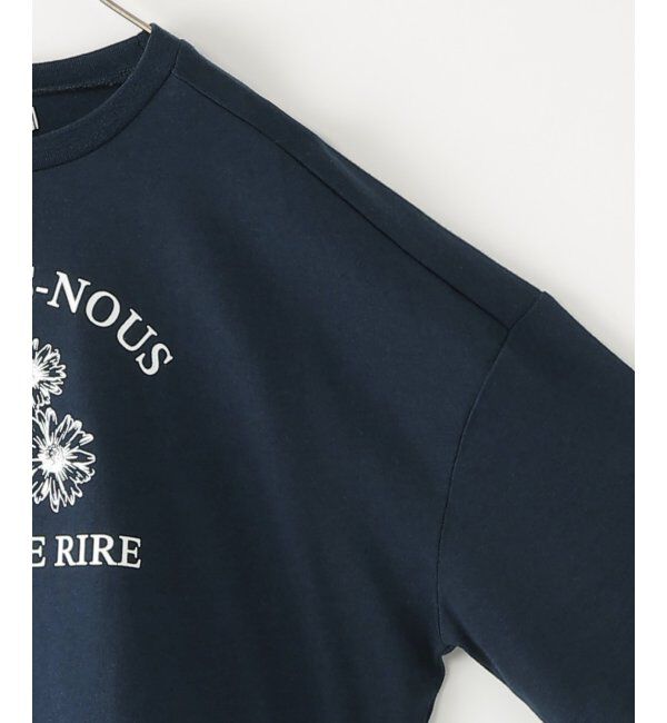 ikka kids「裾布帛フリル7分袖Tトレ（120~160cm）」|Tシャツ・カットソー|