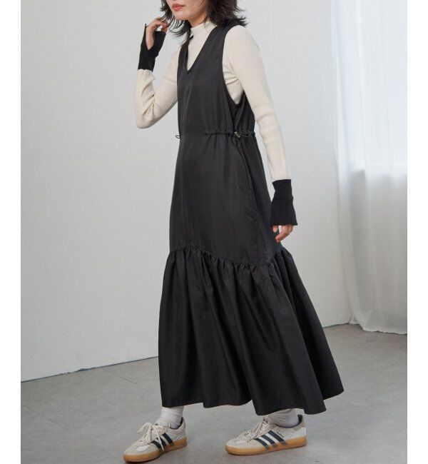 VENCE share style「ツイル切替ジャンスカ」|スカート|