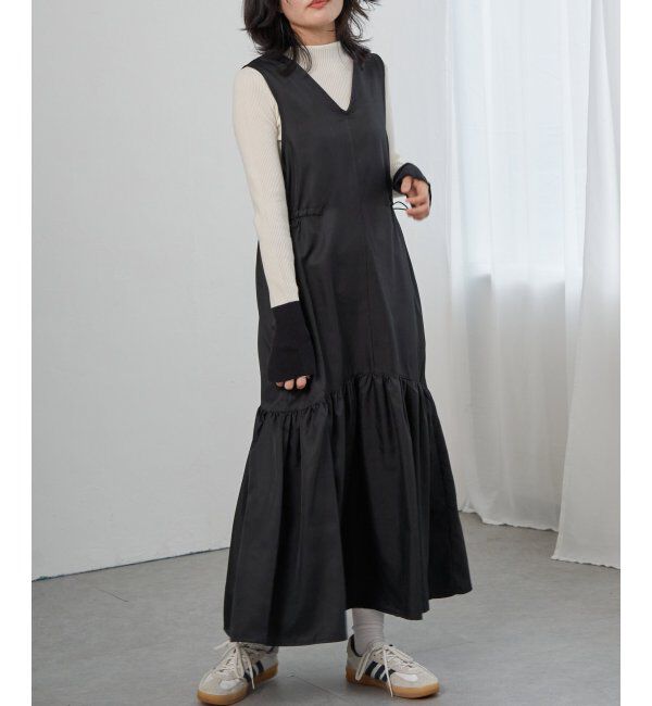 VENCE share style「ツイル切替ジャンスカ」|スカート|