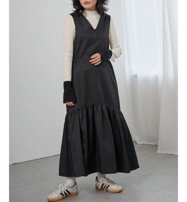 VENCE share style「ツイル切替ジャンスカ」|スカート|