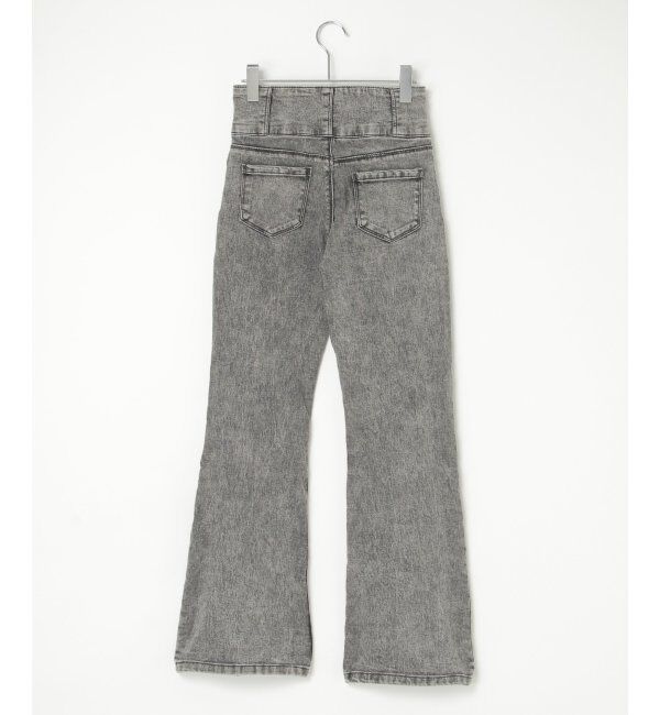 VENCE share style「ハイウエストセンタースリットデニム」|デニム|