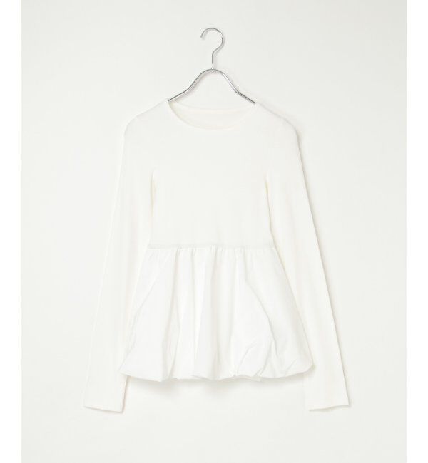 VENCE share style「異素材コンビバルーンチュニック」|ニット・セーター|