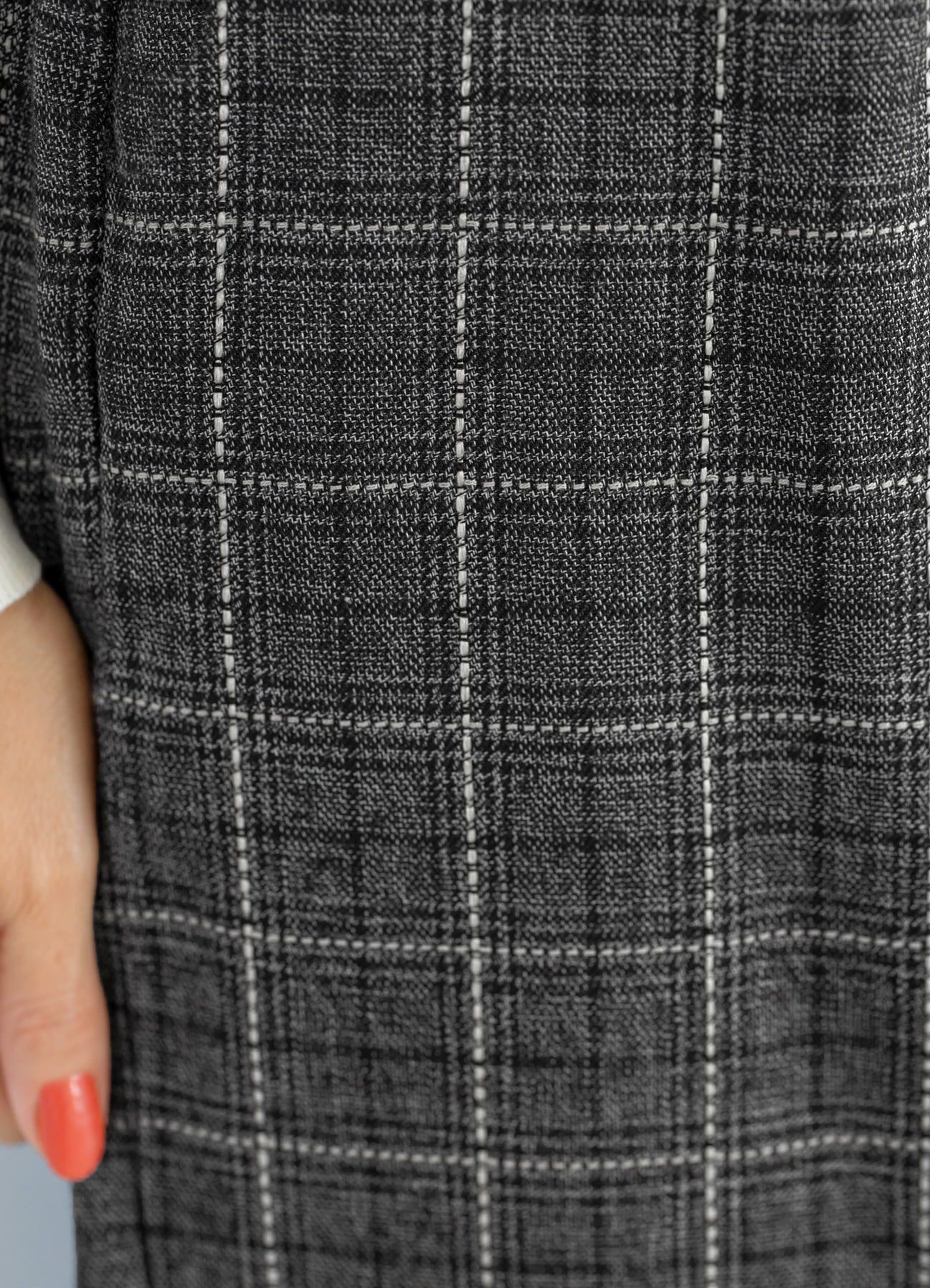 STYLE DELI「ステッチチェック柄ワイドパンツ」|スラックス|