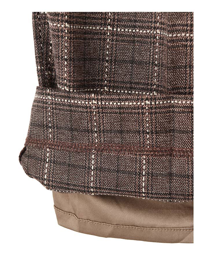 STYLE DELI「ステッチチェック柄ワイドパンツ」|スラックス|