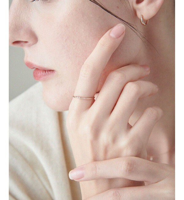 ete「K10MPG レイヤード ブラウンダイヤモンド リング」|リング|