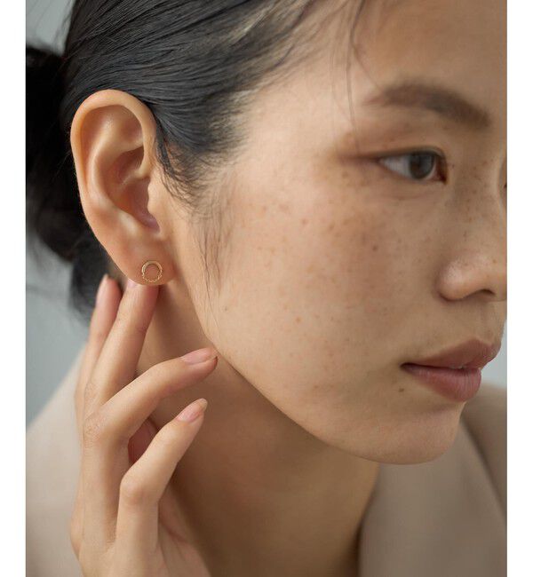Jouete「K10YG ピアス サークル」|ピアス|