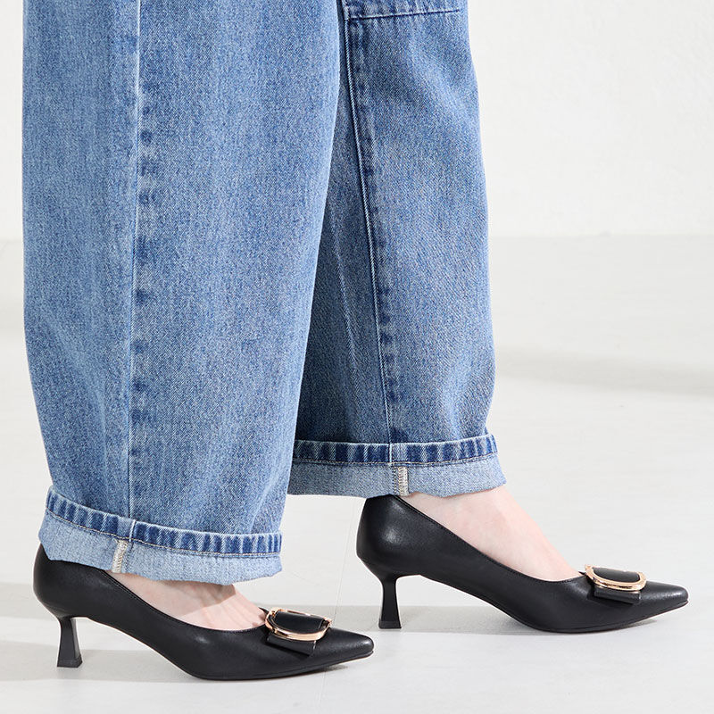 ORiental TRaffic「●2026春夏新作●変形リボンモチーフヒールパンプス/61117」|パンプス|