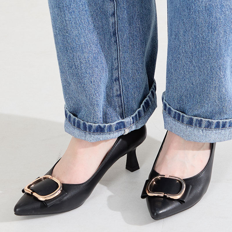 ORiental TRaffic「●2026春夏新作●変形リボンモチーフヒールパンプス/61117」|パンプス|