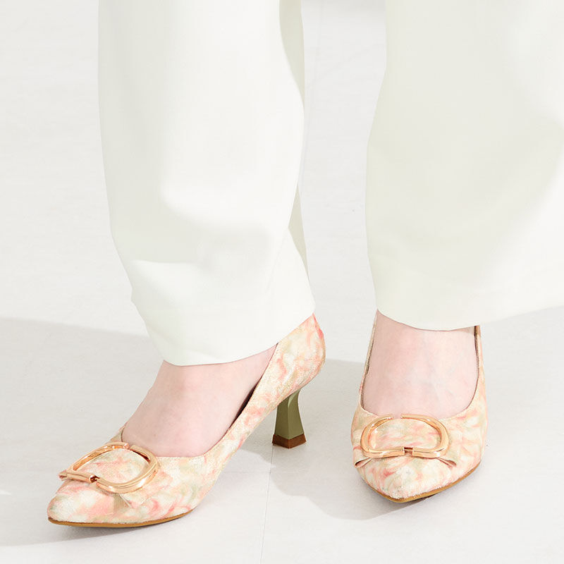 ORiental TRaffic「●2026春夏新作●変形リボンモチーフヒールパンプス/61117」|パンプス|