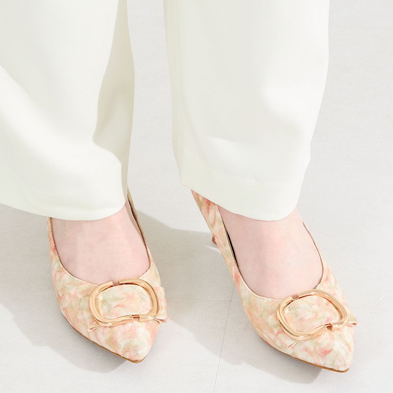 ORiental TRaffic「●2026春夏新作●変形リボンモチーフヒールパンプス/61117」|パンプス|