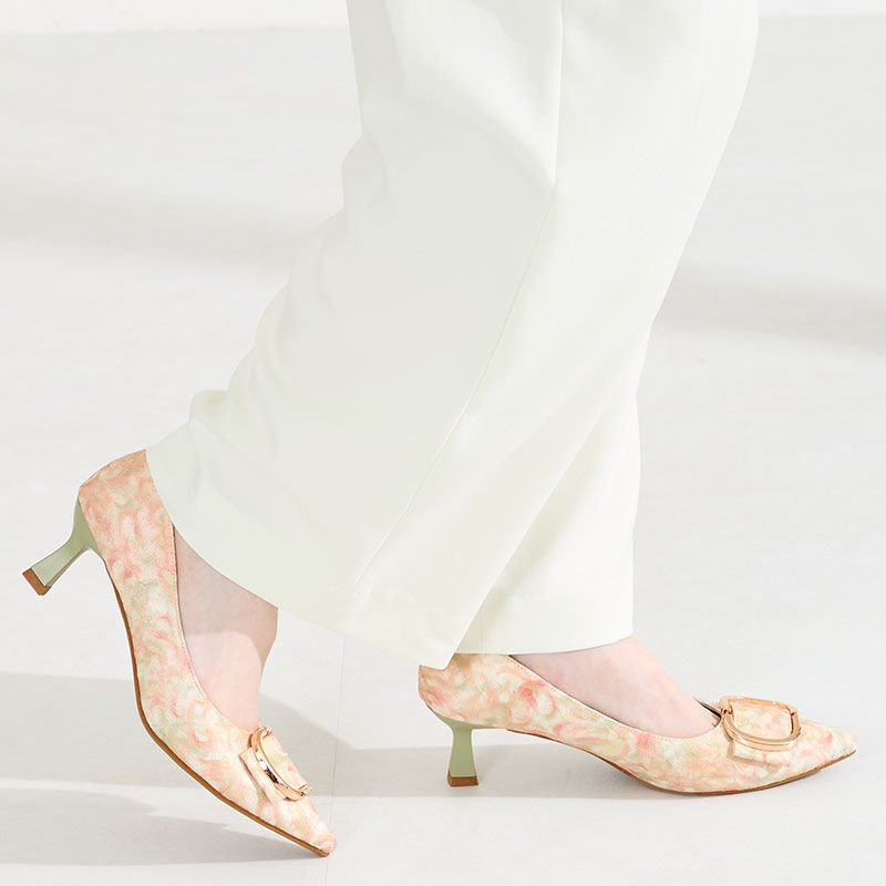 ORiental TRaffic「●2026春夏新作●変形リボンモチーフヒールパンプス/61117」|パンプス|