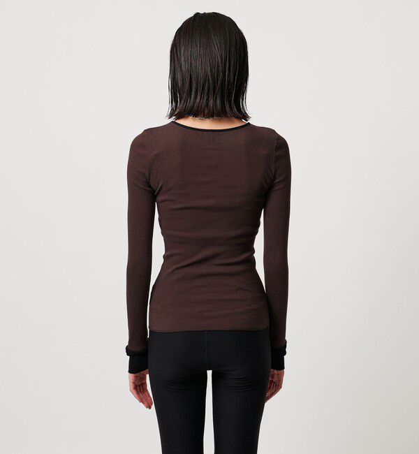 UNITED ARROWS「＜TO UNITED ARROWS＞リブ ロングスリーブ カットソー」|Tシャツ・カットソー|