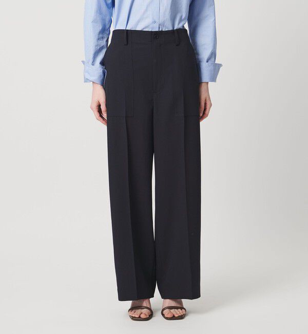 UNITED ARROWS「アセテートポリエステル ベイカーパンツ」|チノ|