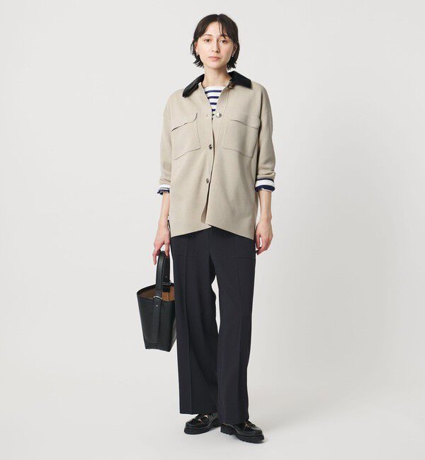 UNITED ARROWS「2WAY ミラノリブ ニット ジャケット ‐ウォッシャブル‐」|カーディガン|