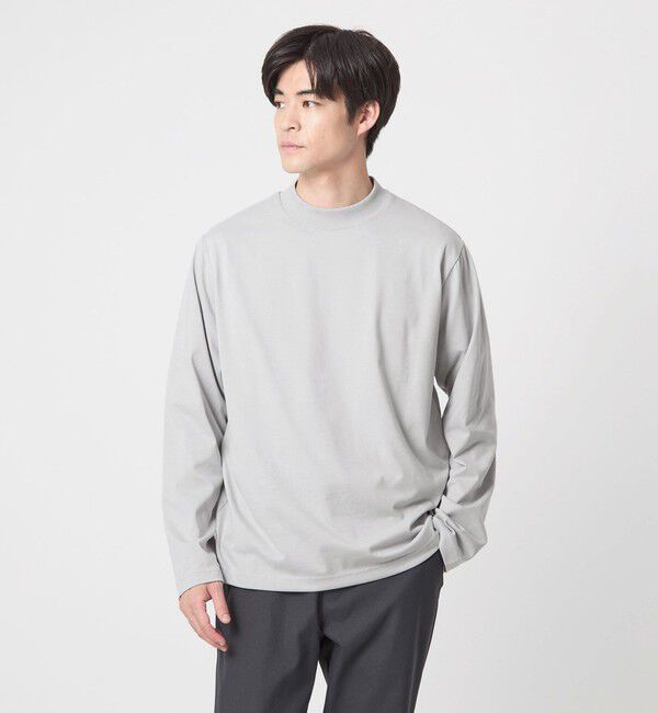 UNITED ARROWS green label relaxing「【WEB限定】JUST fit デイリーモック 長袖 Tシャツ -吸水速乾・抗菌-」|Tシャツ・カットソー|