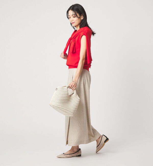 UNITED ARROWS green label relaxing「［size SHORTあり］リネンライク スリット タイト スカート」|タイト|