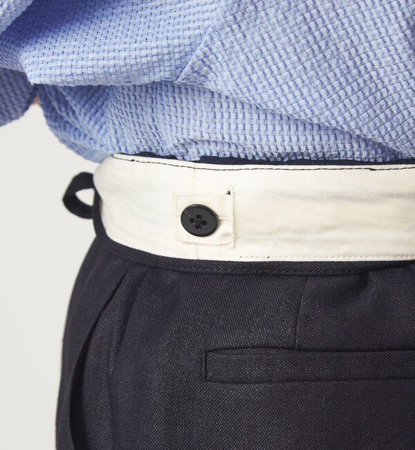 UNITED ARROWS green label relaxing「［size SHORT/TALLあり］リネンライク ストレート パンツ」|スラックス|