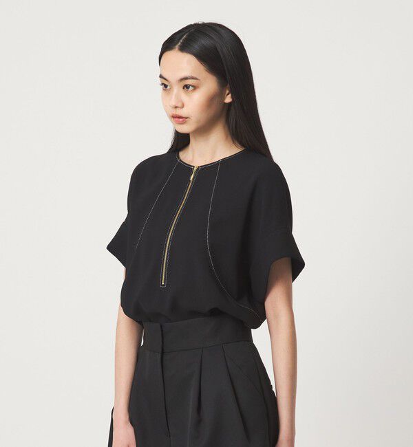 EMMEL REFINES「＜EMMEL REFINES＞EM 2WAY ジップ ブラウス」|シャツ・ブラウス|
