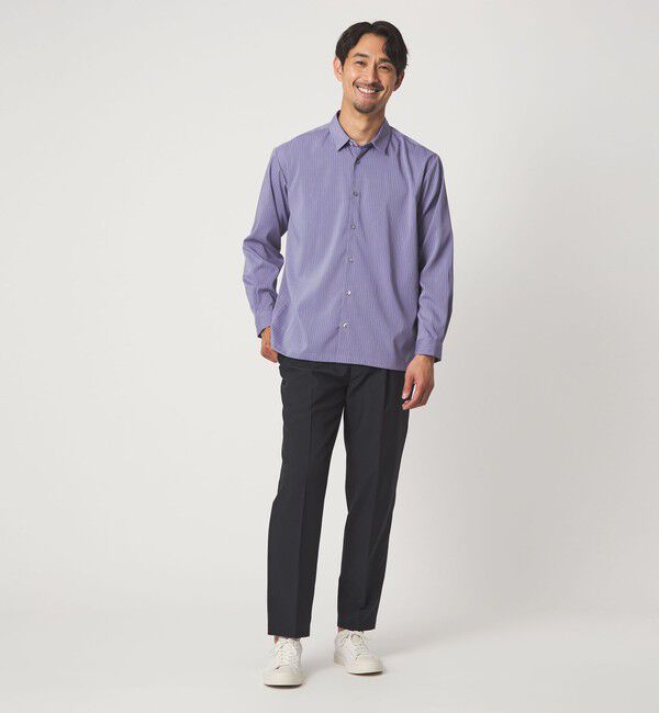 UNITED ARROWS green label relaxing「【WEB限定】JUST fit エアリー ストライプ シャツ」|シャツ・ブラウス|