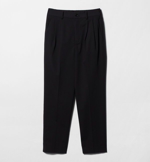 UNITED ARROWS green label relaxing「［size SHORT/TALLあり］Daily Chic タック スリム パンツ」|スラックス|BLACK