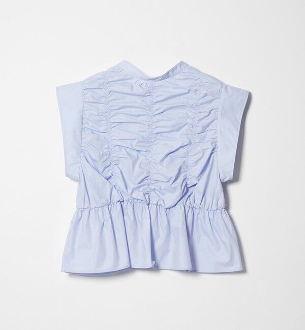 EMMEL REFINES「＜EMMEL REFINES＞EM シャーリング フレア ブラウス」|シャツ・ブラウス|