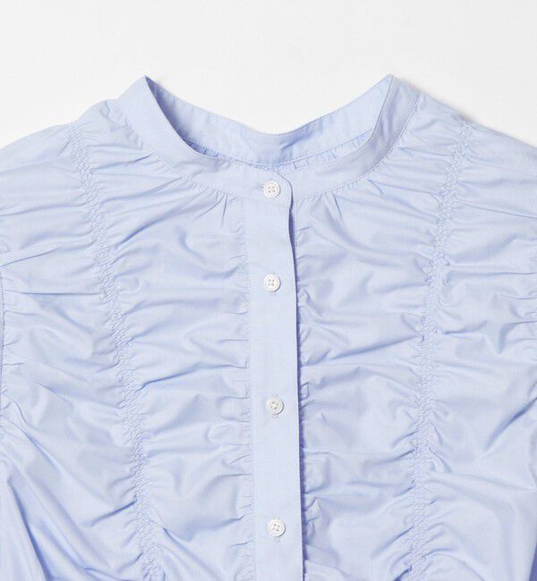 EMMEL REFINES「＜EMMEL REFINES＞EM シャーリング フレア ブラウス」|シャツ・ブラウス|