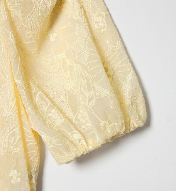 EMMEL REFINES「＜EMMEL REFINES＞EM フラワー シシュウ シアー ブラウス」|シャツ・ブラウス|