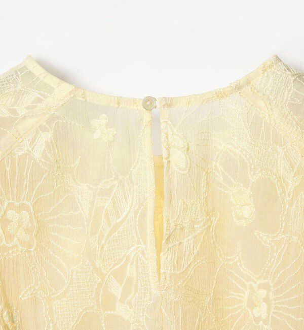 EMMEL REFINES「＜EMMEL REFINES＞EM フラワー シシュウ シアー ブラウス」|シャツ・ブラウス|