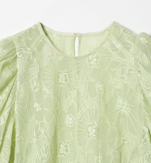 EMMEL REFINES「＜EMMEL REFINES＞EM フラワー シシュウ シアー ブラウス」|シャツ・ブラウス|