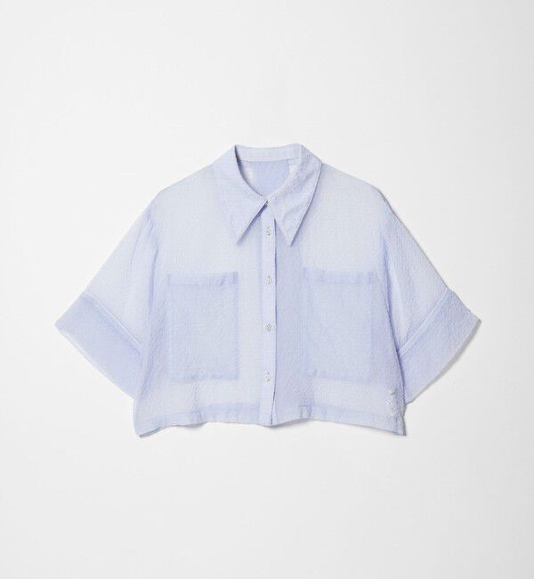 EMMEL REFINES「＜EMMEL REFINES＞EM シアー ポコ シャツ」|シャツ・ブラウス|