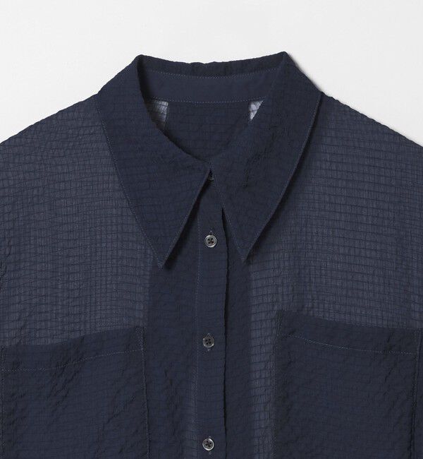 EMMEL REFINES「＜EMMEL REFINES＞EM シアー ポコ シャツ」|シャツ・ブラウス|