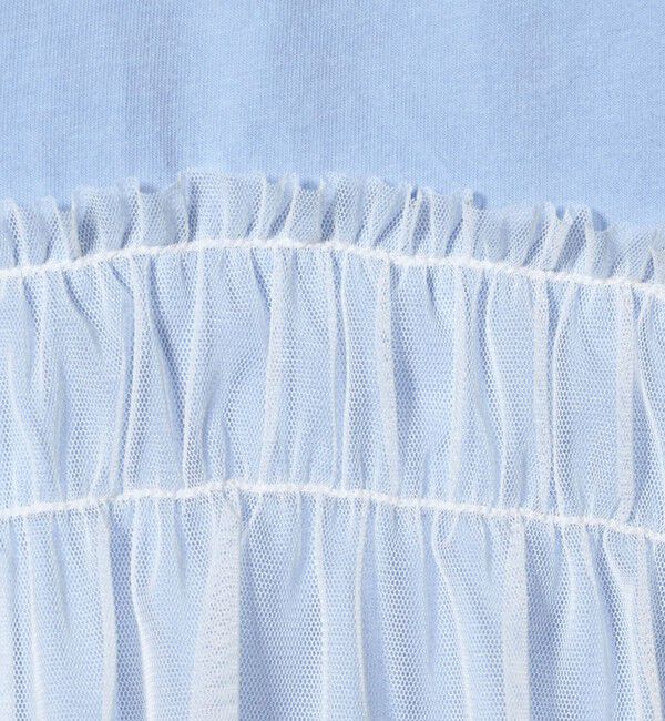 UNITED ARROWS green label relaxing「【スタメンシリーズ】チュールドッキング Tシャツ / キッズ  100cm-160cm UVカット 接触冷感  吸水速乾」|Tシャツ・カットソー|