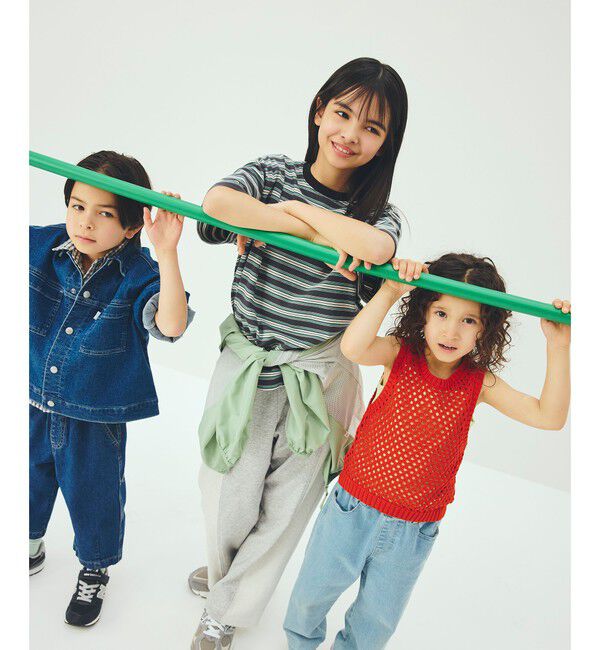 UNITED ARROWS green label relaxing「【スタメンシリーズ】ボーダーＴシャツ / キッズ  100cm-160cm」|Tシャツ・カットソー|