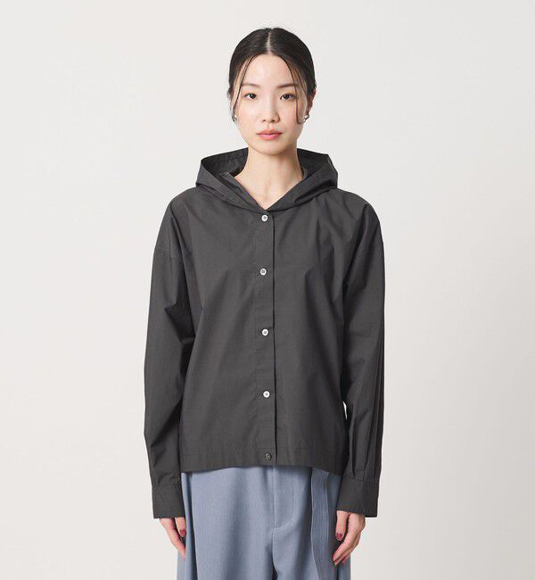 BEAUTY&YOUTH UNITED ARROWS「ポリエステルコットン フードシャツ」|シャツ・ブラウス|