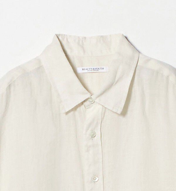 BEAUTY&YOUTH UNITED ARROWS「麻 レギュラーカラー シャツ ウォッシャブル」|シャツ・ブラウス|