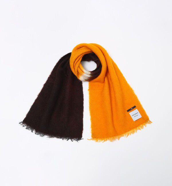 SHIPS「【SHIPS別注】SUBLIME: 2トーン ドロップダイ ストール」|ストール|ブラウン