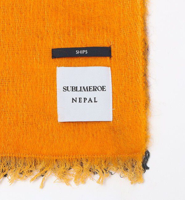 SHIPS「【SHIPS別注】SUBLIME: 2トーン ドロップダイ ストール」|ストール|