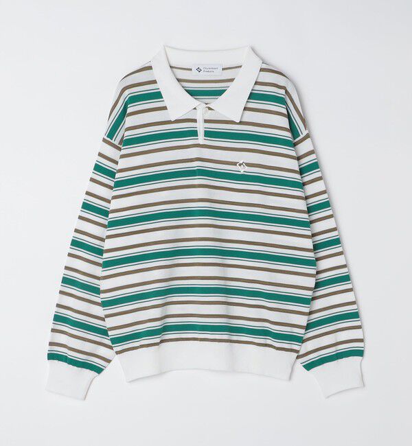 SHIPS「City Ambient Products:〈手洗い可能〉14ゲージ レーヨン ナイロン ワンポイント ニットポロ」|ニット・セーター|