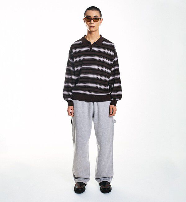 SHIPS「City Ambient Products:〈手洗い可能〉14ゲージ レーヨン ナイロン ワンポイント ニットポロ」|ニット・セーター|