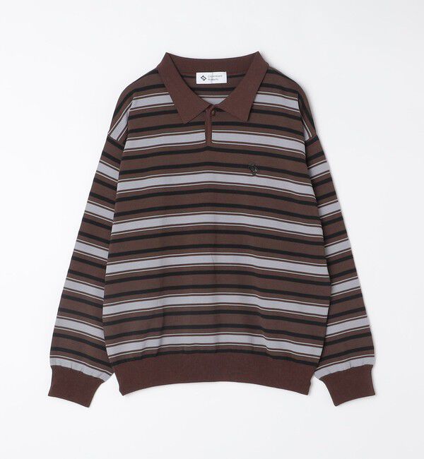 SHIPS「City Ambient Products:〈手洗い可能〉14ゲージ レーヨン ナイロン ワンポイント ニットポロ」|ニット・セーター|