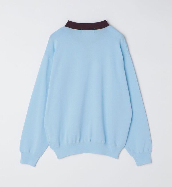 SHIPS「City Ambient Products:〈手洗い可能〉14ゲージ レーヨン ナイロン ワンポイント ニットポロ」|ニット・セーター|