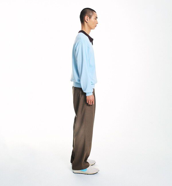 SHIPS「City Ambient Products:〈手洗い可能〉14ゲージ レーヨン ナイロン ワンポイント ニットポロ」|ニット・セーター|