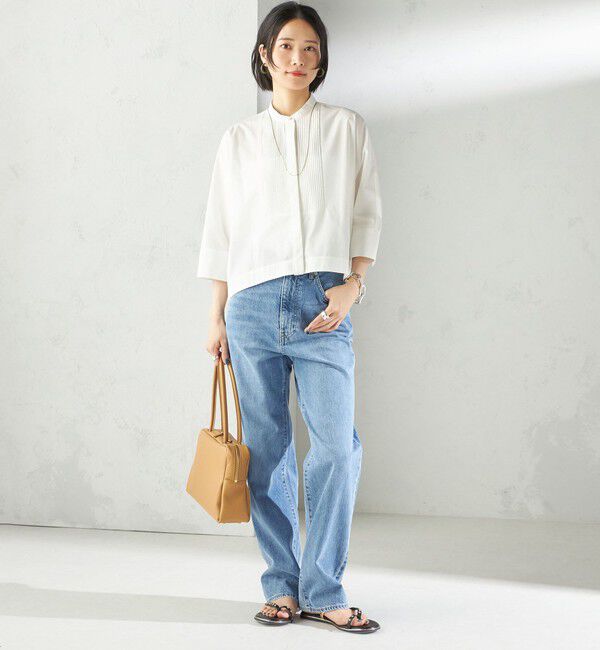 SHIPS for women「〈手洗い可能〉ピンタック 羽織 シャツ」|シャツ・ブラウス|