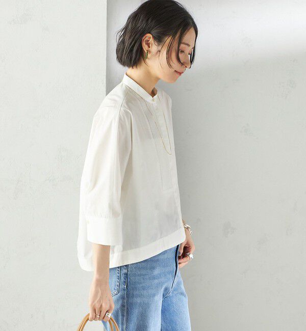 SHIPS for women「〈手洗い可能〉ピンタック 羽織 シャツ」|シャツ・ブラウス|