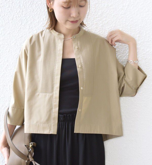 SHIPS for women「〈手洗い可能〉ピンタック 羽織 シャツ」|シャツ・ブラウス|