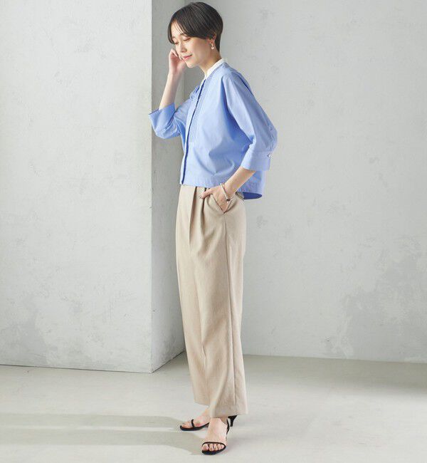 SHIPS for women「〈手洗い可能〉ピンタック 羽織 シャツ」|シャツ・ブラウス|