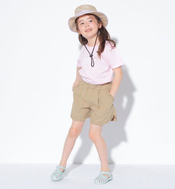 SHIPS KIDS「【WEB限定】SHIPS KIDS:100～160cm / 〈家族おそろい〉SHIPS ラウンド プリント ロゴ  Tシャツ」|Tシャツ・カットソー|