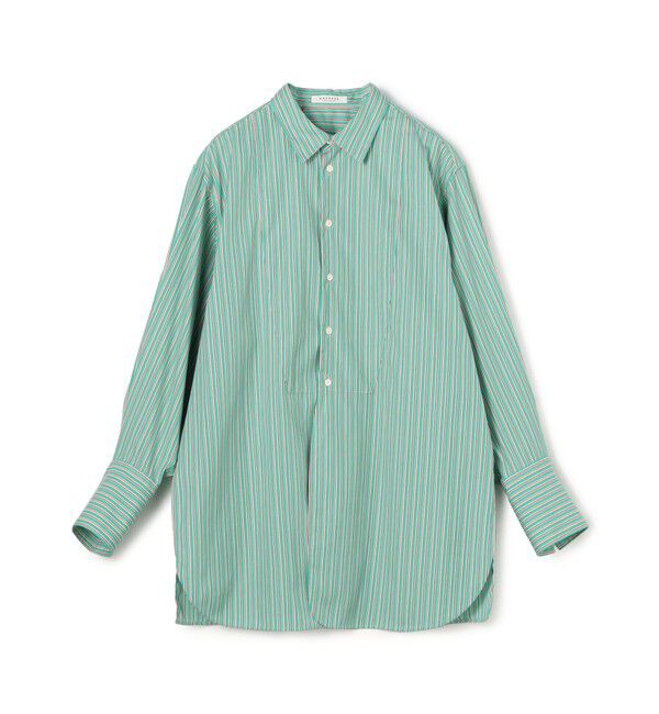 MACPHEE「コットンブロード チュニックシャツ」|シャツ・ブラウス|52 ライトグリーン系